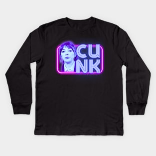 Neon Philomena Cunk Kids Long Sleeve T-Shirt